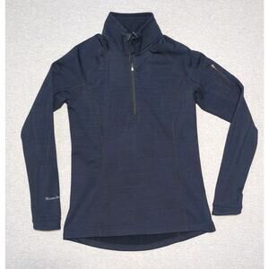 Moosejaw Sweatshirt 1/4 Zip Outdoor Womens Medium Mountaineering Blue